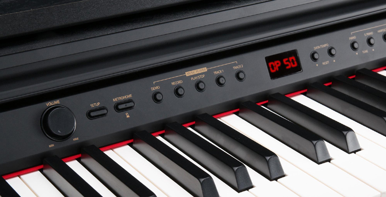 Piano numérique à 88 touches, clavier mi-long, synthétiseur